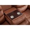 Reclining Leather Loveseat with Console (T1130C-LS) image 5
