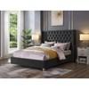 Queen Upholstered Platform Bed (T2380BK-Q) image 1
