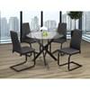 Round Dining Table with Glass Top (T3461-T) image 1