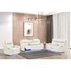 Boss Power Reclining Leather Look Loveseat with Console (697191) image 1