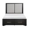 Gilbert Queen Upholstered Platform Bed with Storage (1381-1*) image 1