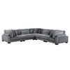 Traverse Fabric 5 pc Sectional (8555GY*2AC3CR) image 1