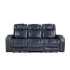 Keziah Power Reclining Leather Match Sofa (9640BU-3PWH) image 1