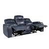 Keziah Power Reclining Leather Match Sofa (9640BU-3PWH) image 4