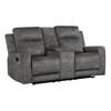 Muncie Reclining Fabric Loveseat with Console (9635DG-2) image 2