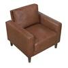 Malcolm Stationary Leather Look Chair (9203CHC-1) image 3