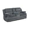 Goodland Reclining Fabric Loveseat with Console (9577DG-2) image 2