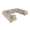 Tinley Fabric 8 pc Sectional (9555BRW*84CR4AC) image 1