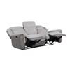 Harriette Reclining Fabric Sofa (9703GY-3) image 4