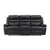 Hancock Reclining Leather Match Sofa (9628BLK-3) image 1