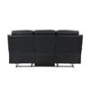Hancock Reclining Leather Match Sofa (9628BLK-3) image 3