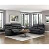 Hancock Reclining Leather Match Sofa (9628BLK-3) image 5