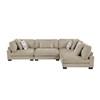 Tinley Fabric 4 pc Sectional (9555BRW*42CR2AC) image 2