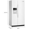 36-inch, 28 cu. ft. Side-by-Side Refrigerator with Water and Ice Dispenser (WRSF5536RW) image 8