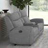 Antonius Reclining Loveseat with Console (CM9985GY-LV-M) image 1