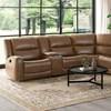 Leolinus Reclining Wood Sectional (CM9989BR-M-SECT) image 1
