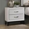 Errico 2-Drawer Nightstand (FM7215WH-N) image 1