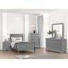 Louis Philippe Twin Panel Bed (FM7866GY-T-BED) image 2