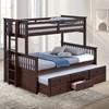 University FM-BK458F-DW Twin/Full Bunk Bed image 1