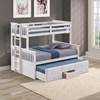 University FM-BK458F-WH Twin/Full Bunk Bed image 2