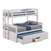University FM-BK458F-WH Twin/Full Bunk Bed image 3