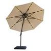 Nuti LA-A031BG+BASE 10 Ft Round Umbrella w/ LED Light + 37