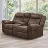 Agata Reclining Leatherette Loveseat (NX6001BR-LV) image 1