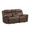 Agata Reclining Leatherette Loveseat (NX6001BR-LV) image 3