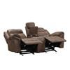 Agata Reclining Leatherette Loveseat (NX6001BR-LV) image 4
