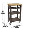 Belden BD150CKG Kitchen Cart Grey image 7