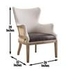 George Stationary Fabric and Leather Look Accent Chair (GG850AC) image 6