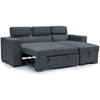 Fabric Sleeper Sectional (8194605 Sleeper Sectional - Grey) image 2
