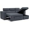 Fabric Sleeper Sectional (8194605 Sleeper Sectional - Grey) image 3