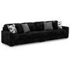 Midnight-Madness Fabric 2 pc Sectional (9810366/9810367) image 1