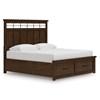 Taffenbrook California King Panel Bed with Storage (B849-56S/B849-58/B849-94) image 1