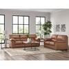 WillowBend Stationary Leather Look Loveseat (PC2770435) image 8