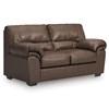 WillowBend Stationary Leather Look Loveseat (PC2770535) image 1