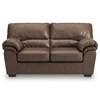 WillowBend Stationary Leather Look Loveseat (PC2770535) image 2