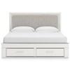 Zuraleus King Upholstered Panel Bed with Storage (PCB3381-58/PCB3381-56S/PCB3381-95/B100-14) image 2