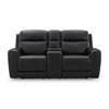 5Z-Comfort Power Reclining Leather Match Loveseat with Console (PCU1090218) image 3