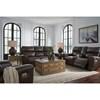 Crossplex Power Reclining Leather Match Loveseat with Console (PCU6450618) image 10