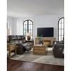 Crossplex Power Reclining Leather Match Loveseat with Console (PCU6450618) image 13