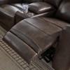 Crossplex Power Reclining Leather Match Loveseat with Console (PCU6450618) image 7