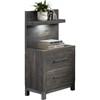 Zephyr 2-Drawer Nightstand (1577DG-4P*) image 1