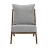 Audrey Stationary Fabric Accent Chair (1057GY-1) image 2