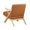 Gideon Stationary Leather Look Accent Chair (1107NABRW-1) image 4