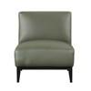 Houghton Stationary Leather Accent Chair (1129GRN-1) image 1