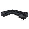 Traverse Fabric 6 pc Sectional (8555BK*2CR3ACVC) image 1