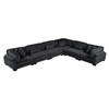 Traverse Fabric 6 pc Sectional (8555BK*3CR3AC) image 1