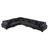 Traverse Fabric 6 pc Sectional (8555BK*3CR3AC) image 2